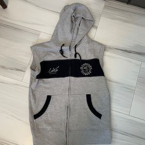 Men’s Sleeveless Gym Shark Hoodie